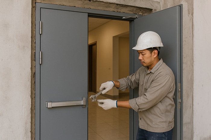 Thi công cửa chống cháy